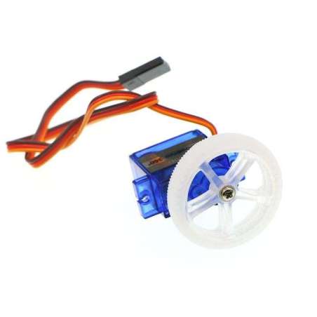 EF90D Digital Servo 360° with wheel and tire (EF09083) 3V ideal for micro:bit