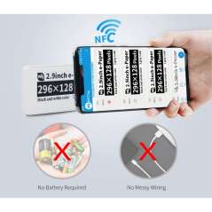 2.9inch Passive NFC-Powered e-Paper, No Battery (WS-17746)