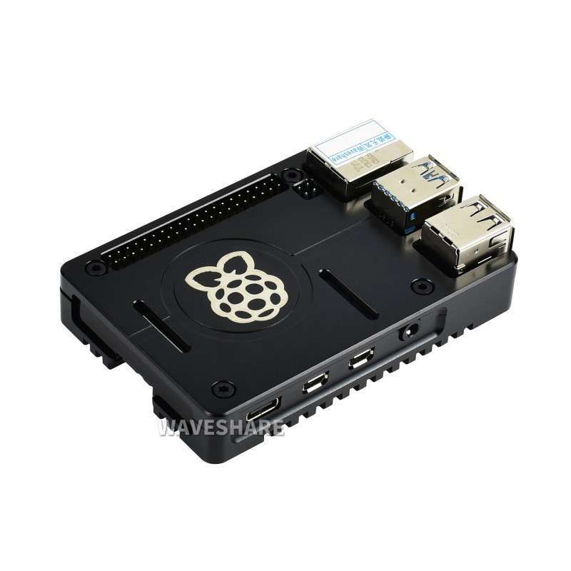 Lightweight Aluminum Alloy Case for Raspberry Pi 4, CNC Processing (WS-17802)