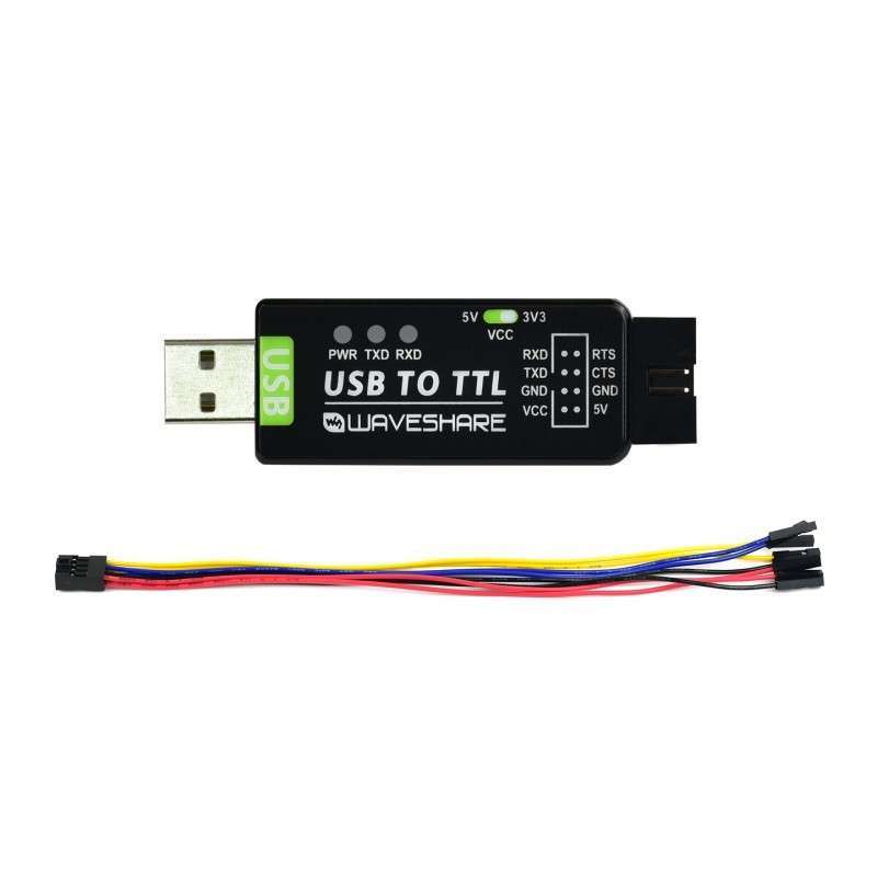 Industrial USB TO TTL Converter, Original FT232RL, Multi Protection & Systems Support (WS-17939)
