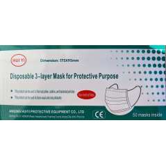 3-Layer Disposable Protective Mask / Jednorázové Ochranné Rúško 50ks
