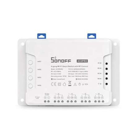 SONOFF 4CHPROR3 4-Gang Wi-Fi DIY Smart Switch With RF Control (M0802010004)