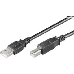 USB-A-B-1.8M USB2.0 prepojovací - konektory typ A-B, dĺžka 1.8m