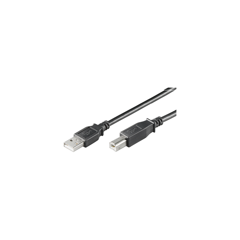 USB-A-B-1.8M USB2.0 prepojovací  A-B, dĺžka 1.8m (CU201-B) (CCP-USB2-AMBM-6G) (AK-300102-018-S)