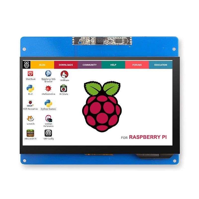 RC070C 7inch Touch Screen Display 1024x600 Resolution with 2MP Camera for Raspberry Pi (ER-RPD07124C)
