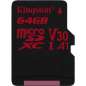 KINGSTON Canvas REACT Micro SDXC 64GB Class 10 UHS-I V30 (SDCR/64GBSP)