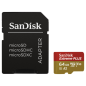 SanDisk Extreme PLUS Micro SDXC 64GB 170MB/s A2 C10 V30 UHS-I U3 + Adaptér (SDSQXBZ-064G-GN6MA)