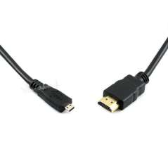 HDMI to Micro HDMI Cable 1m, Suit for Raspberry Pi 4B (WS-16955)