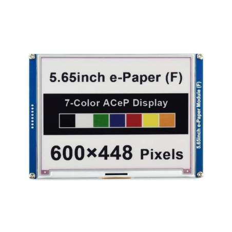 5.65inch ACeP 7-Color E-Paper E-Ink Display Module 600×448 Pixels (WS ...