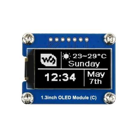 64×128, General 1.3inch OLED Display Module (WS-18179)