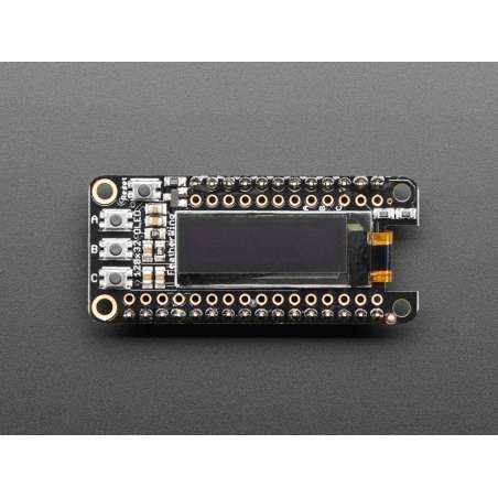 Assembled Adafruit FeatherWing OLED  128x32 OLED Add-on For Feather (AF-3045)