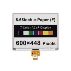 5.65inch ACeP 7-Color E-Paper E-Ink Raw Display, 600×448, Without PCB (WS-17779)