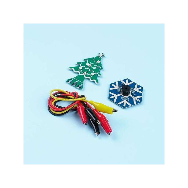 micro:bit Christmas kits (Christmas Tree Rainbow LED and Snowflake Buzzer) (EF08219)