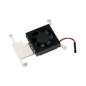 Low-Profile CPU Cooling Fan for Raspberry Pi 4B/3B+/3B, with Aluminum Alloy Bracket (WS-18709)