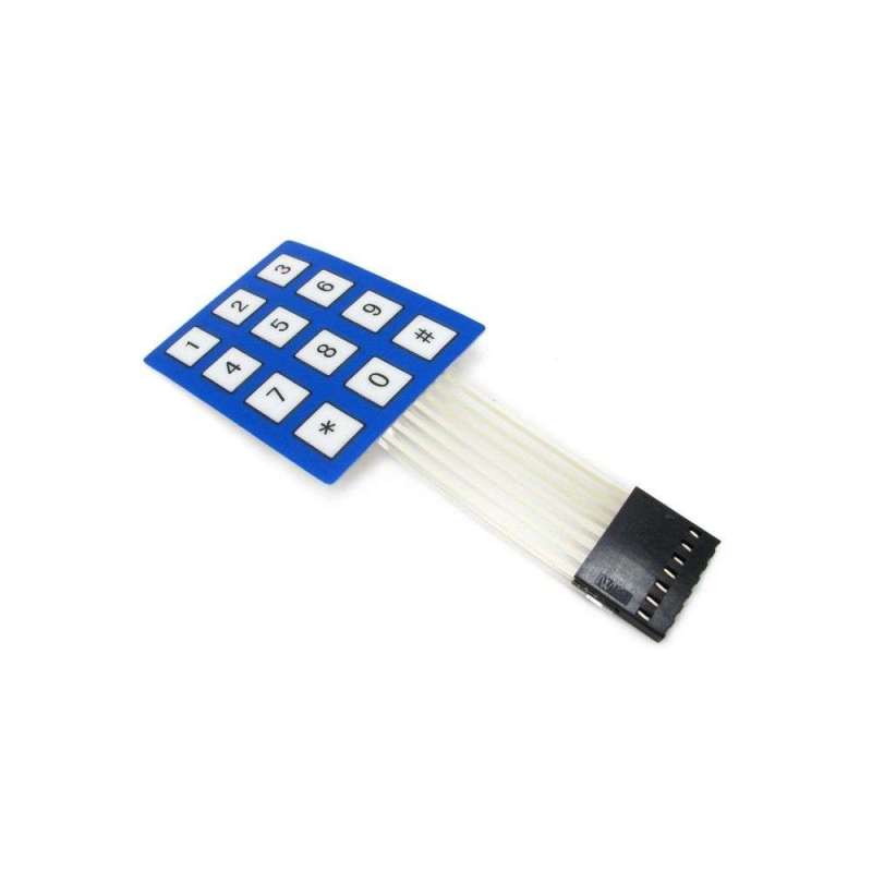 Keypad 4x3 (MEMBRANE 4X3 BUTTON PAD WITH STICKER)