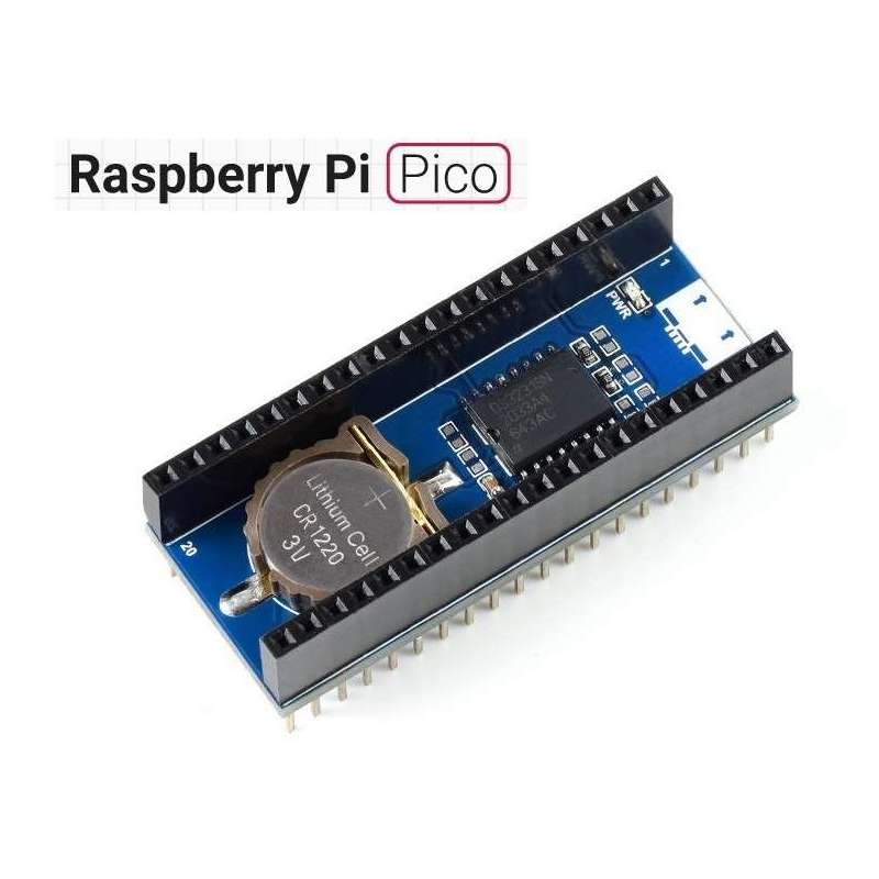 Precision RTC Module for Raspberry Pi Pico, Onboard DS3231 Chip (WS-19426)