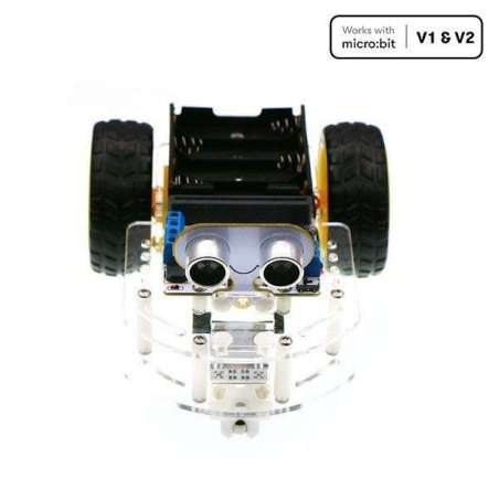 Motor:bit acrylic smart car kit - without micro:bit (EF08188)