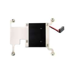 Low-Profile CPU Cooling Fan for Raspberry Pi 4B/3B+/3B, Aluminum Alloy Bracket (WS-19254) incl.GPIO Adapter