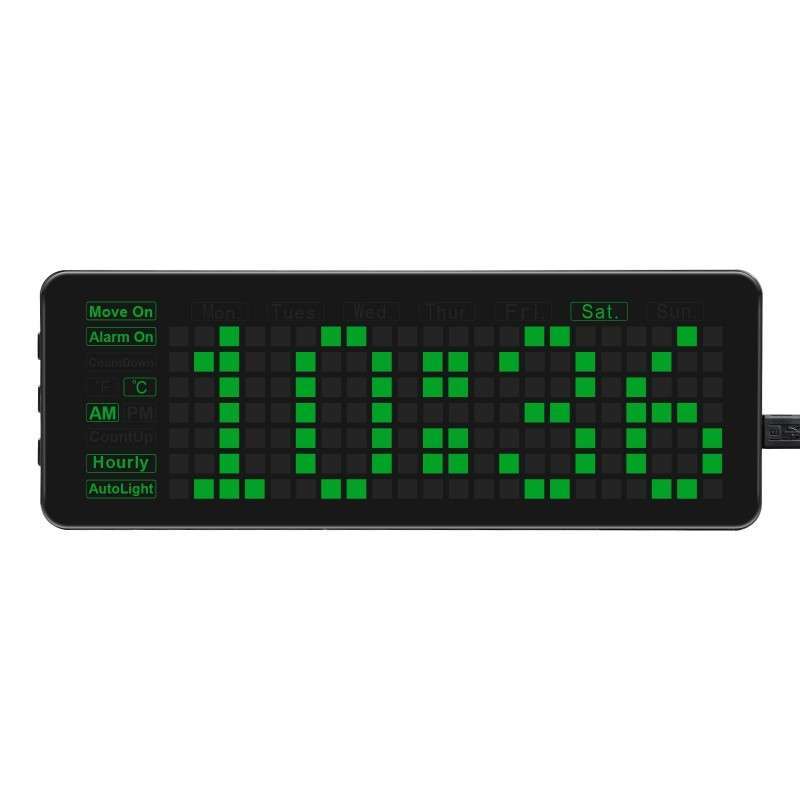 Electronic Clock for Raspberry Pi Pico, Accurate RTC, Multi Functions, LED (WS-19695)