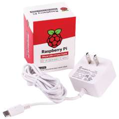 Raspberry Pi 4 Model B Official PSU, USB-C, 5.1V, 3A, US , White (SC0214)