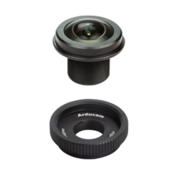 Arducam 180 Degree Fisheye 1/2.3″ M12 Lens with Lens Adapter for RPi High Quality Camera  (AC-LN031)