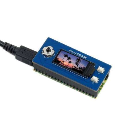 0.96inch LCD Display Module for Raspberry Pi Pico, 65K Colors, 160×80, SPI (WS-19653)