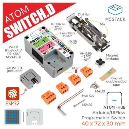 ATOM HUB SwitchD 2-Relay Kit (M5-K042-D)