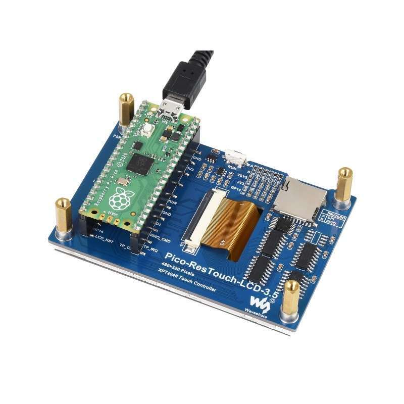 3.5inch Touch Display Module for Raspberry Pi Pico, 65K Colors, 480×320 ...
