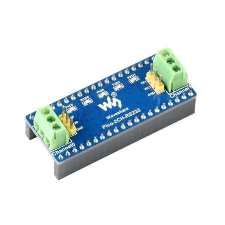2-Channel RS232 Module for Raspberry Pi Pico, SP3232EEN Transceiver, UART To RS232 (WS-19979)