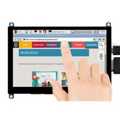 5inch Capacitive Touch Screen LCD (H) Slimmed-down Version, 800×480, HDMI, Toughened Glass Panel, Low Power (WS-20109)