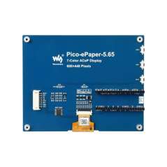 5.65inch Colorful e-Paper E-Ink Display Module for Raspberry Pi Pico, 600×448 Pixels, ACeP 7-Color (WS-20299)