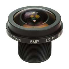 Arducam M12 Mount Camera Lens M25170H12 , 1/2.5" Optical Format, 1.7mm Focal Length, Fisheye (AC-LN007)