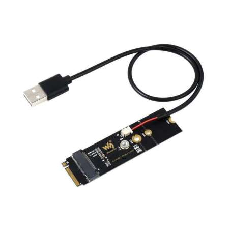 M.2 M KEY To A KEY Adapter, for PCIe Devices, USB Bluetooth (WS-20315)