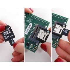 Low-profile microSD card adapter for Raspberry Pi (Adafruit 966)