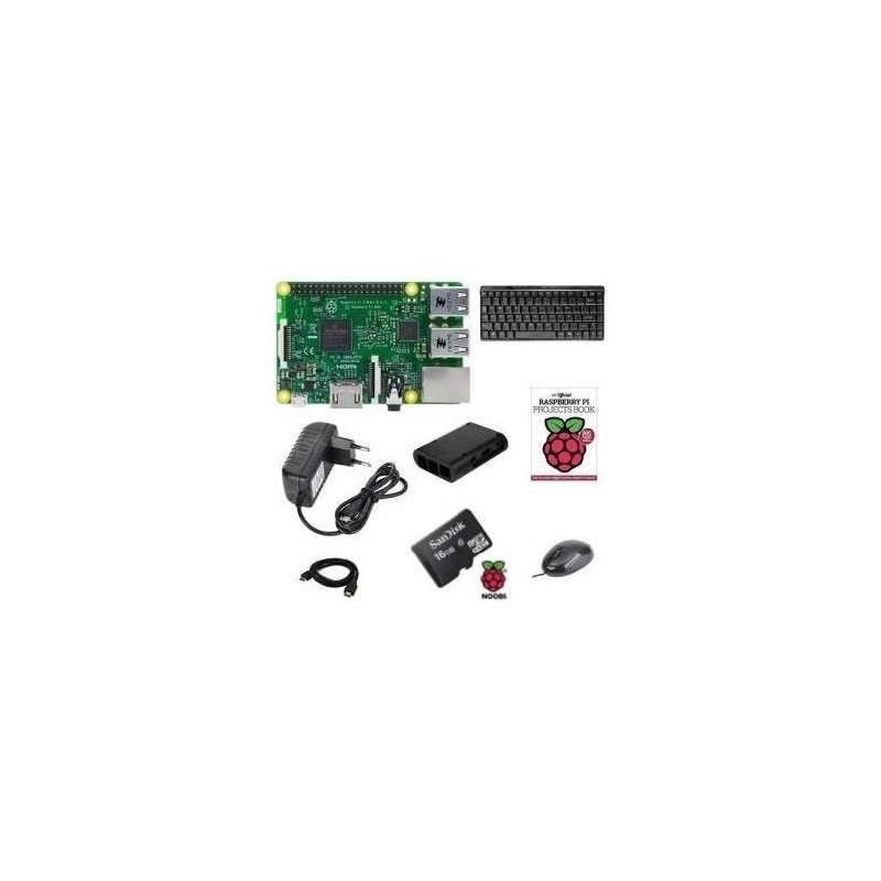RASPBERRY PI 3B+ STARTER KIT 16GB SD,Case,HDMI, Keyboard,Mouse, 3xchladice,zdroj 5V/3A