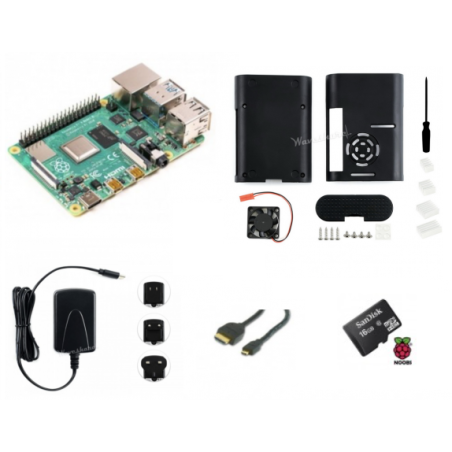 RASPBERRY PI4-2GB,16GB SD Karta,Box,HDMI Kabel,Zdroj USB-C,Chladice