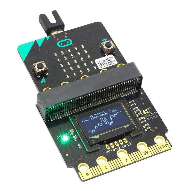 Kitronik :VIEW Graphics128 OLED display 128x64 for BBC micro:bit (KIT-56115)