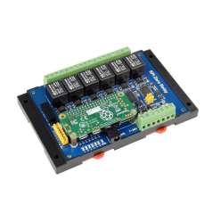 Industrial 6-ch Relay Module for Raspberry Pi Zero, RS485/CAN, Isolated Protections (WS-20863)