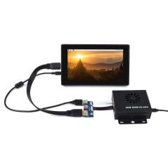 CM4-IO-BASE-BOX-B + USB HDMI Adapter, for Raspberry Pi Compute Module 4 (WS-20272)