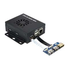 CM4-IO-BASE-BOX-B + USB HDMI Adapter, for Raspberry Pi Compute Module 4 (WS-20272)