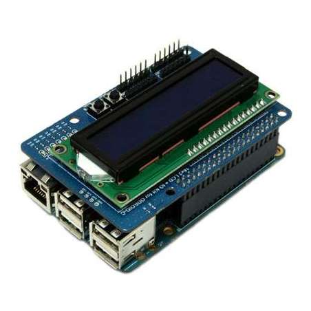 16×2 LCD + IO Shield (G141637550797) for ODROID-C1 / C0 / C2 / C4