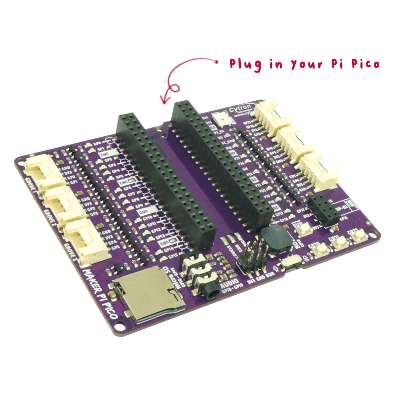 Maker Pi Pico Base (Cytron Technologies) MAKER-PI-PICO-NB  - without Pico