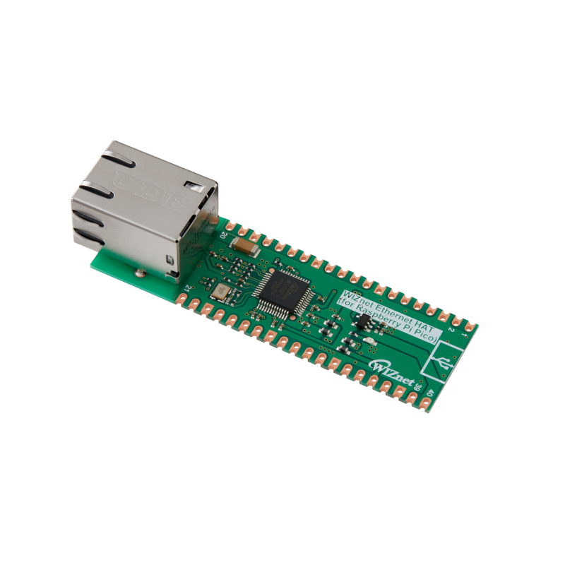 WIZnet Ethernet HAT - Raspberry Pi Pico pin-compatible board with W5100S