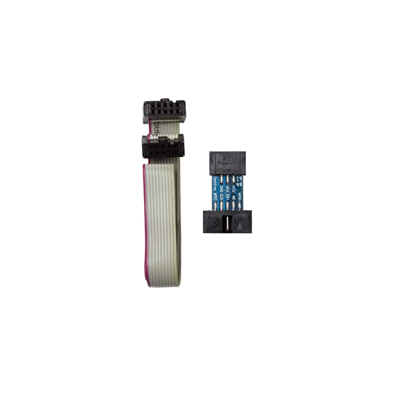 10pin to Standard 6pin Adapter for ATMEL AVRISP USBASP STK500 + 10pin Cable