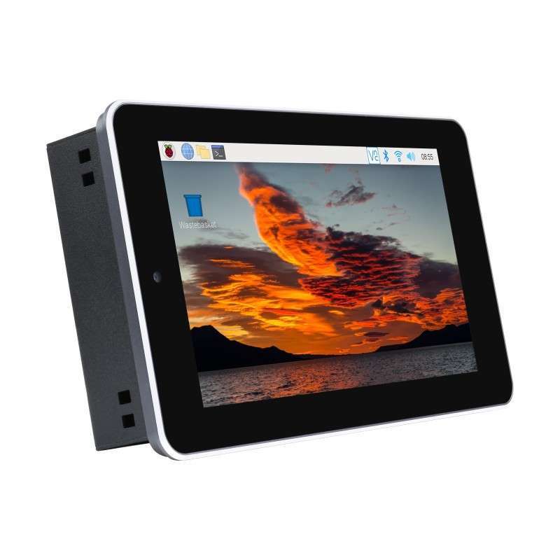 7″ Touch Screen All-In-One Kit Designed for Raspberry Pi CM4, 5MP Camera, Aluminum Case (WS-21606)