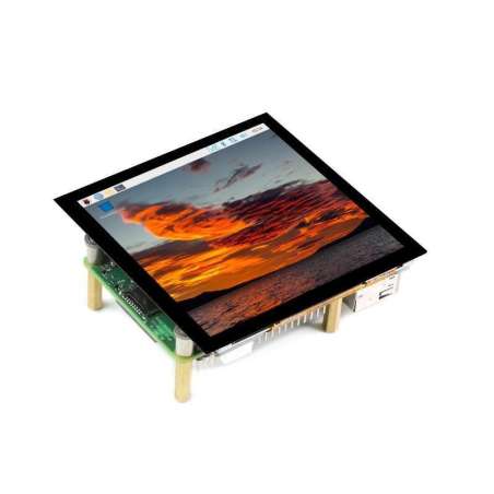 4inch HDMI Capacitive Touch IPS LCD Display (C), 720×720, Fully Laminated Screen (WS-21433)