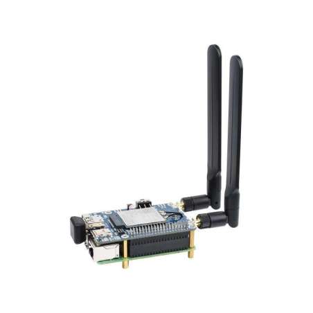 EM06-E LTE Cat-6 HAT for Raspberry Pi, Dual Antennas LTE-A, Multi Regions Multi Band, GNSS (WS-21706)