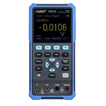 HDS242 (Owon) 2x40MHz, 250MS/s ,Multimeter, 3.5-inch LCD, USB Type-C