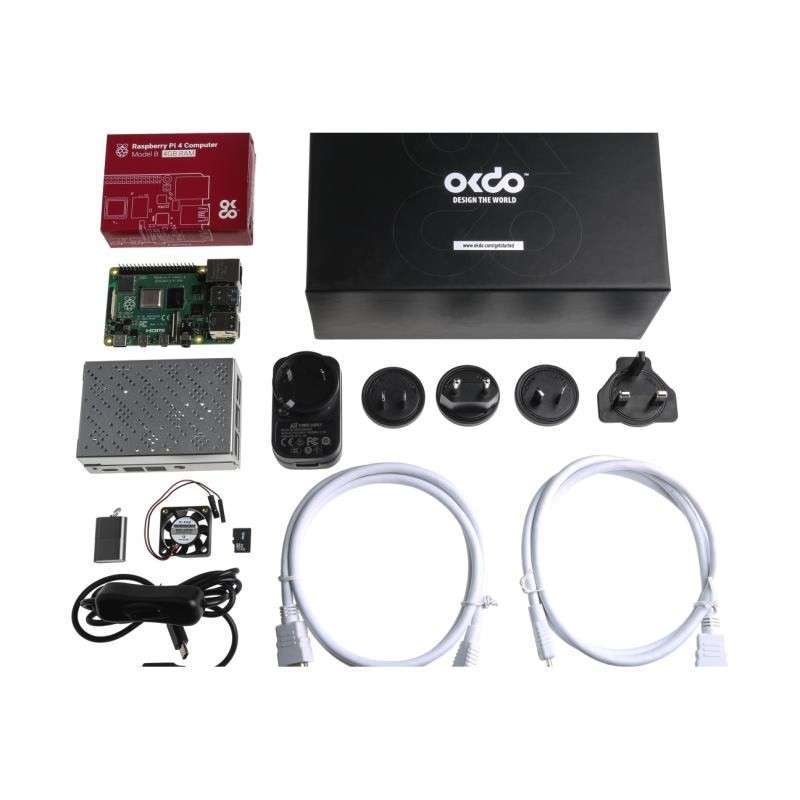OKdo Raspberry Pi 4 4GB Model B Starter Kit-OKdo Raspberry Pi 4B (4 GB ...