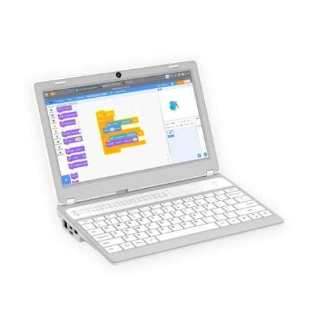 CrowPi L Basic Kit, White- Real Raspberry Pi Laptop for Learning Programming and Hardware (without Raspberry Pi 4)